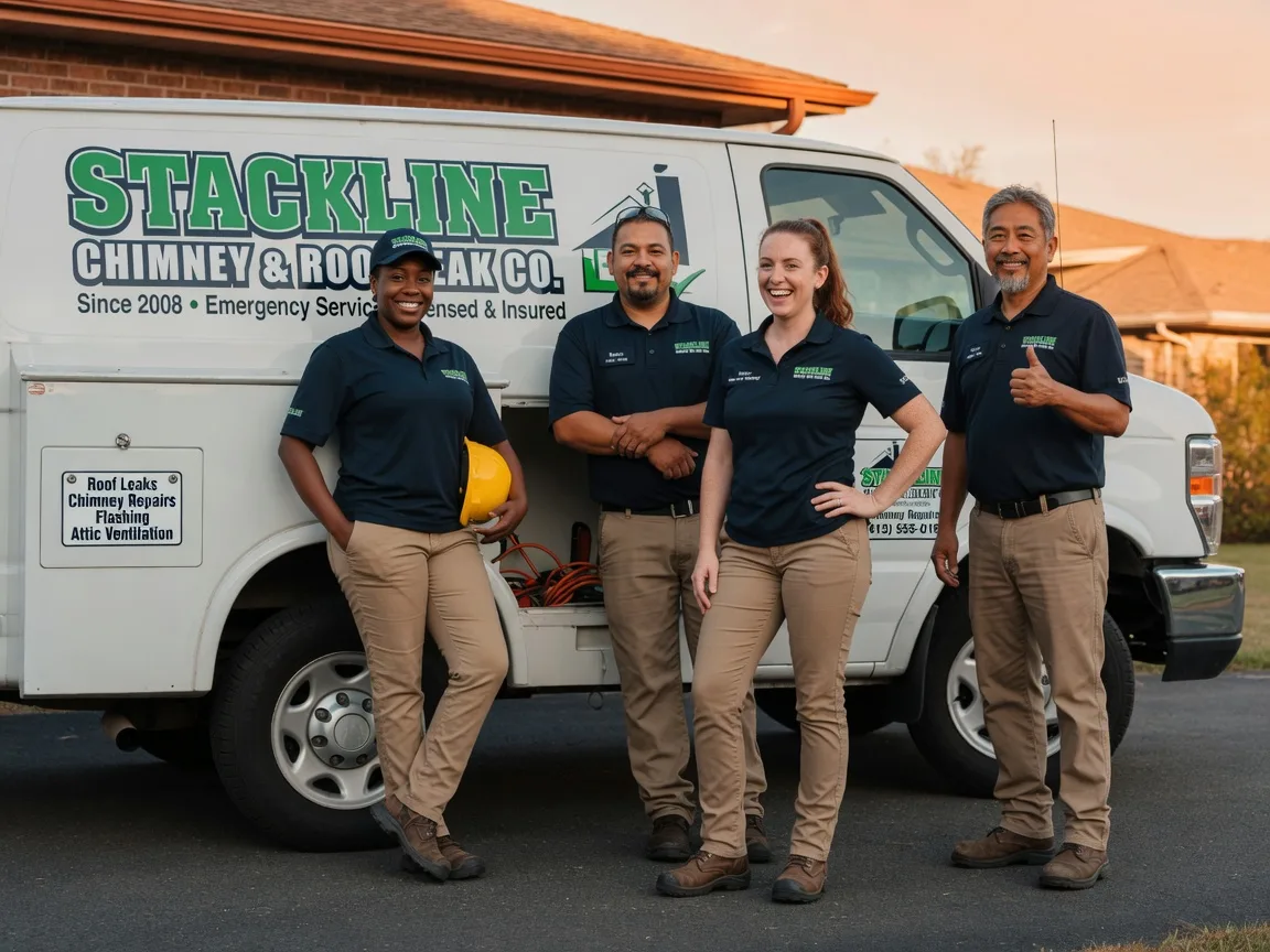 Chimney flashing repair company in Maramec, OK